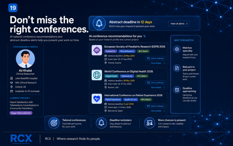How to Find the Right Conference for Your Research – and Never Miss an Abstract Deadline